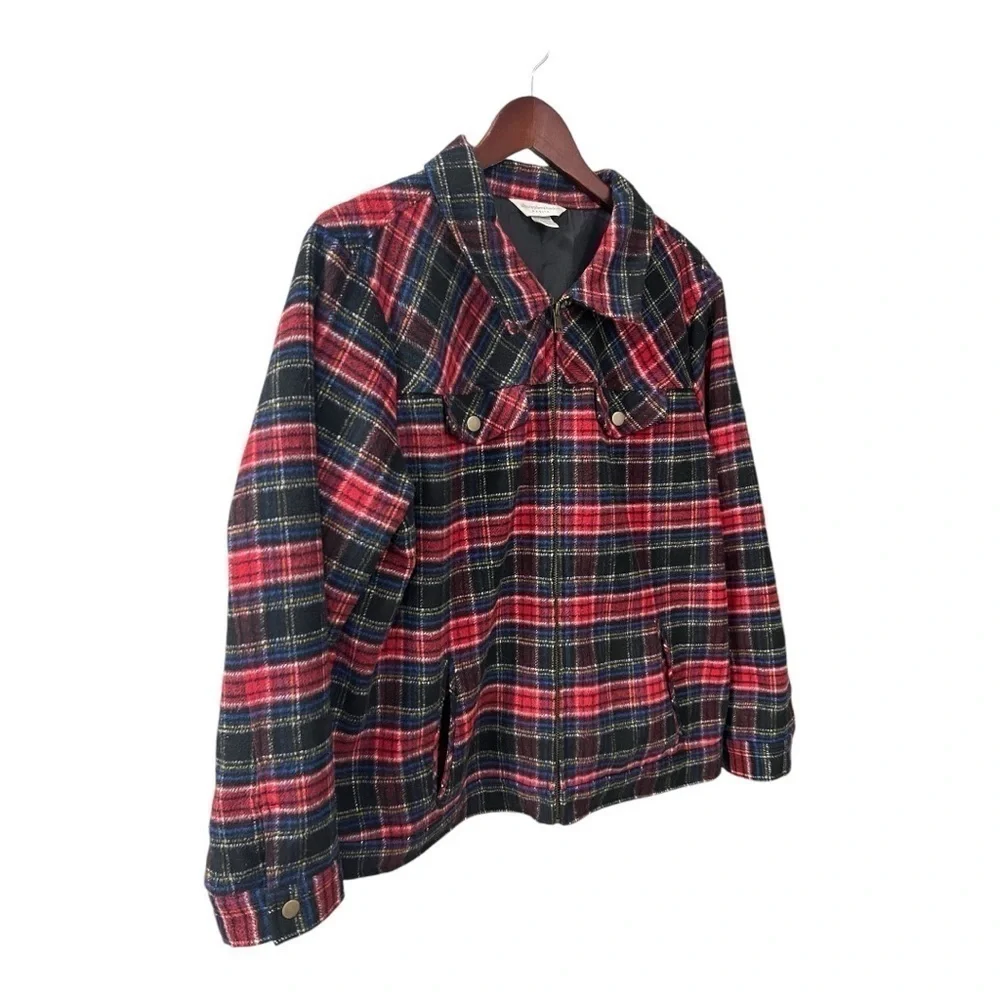 Christopher & Banks Flannel Jacket Size P/XL Women